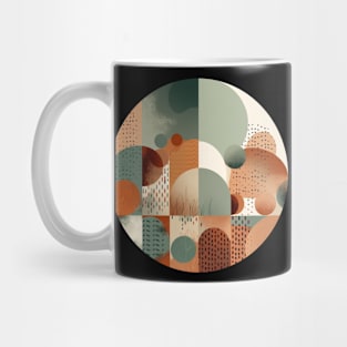 Bauhaus Flat Patterned Abstract Design Mug